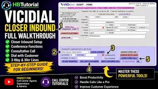 Thumbnail: VICIdial Closer Inbound Tutorial | Transfer Conference, Consultative Call & 3-Way Call Guide