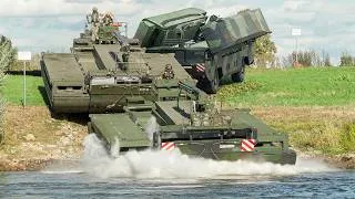 Thumbnail: M3 Amphibious Rig Driving into River | Bridge Operation