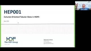 Thumbnail: Modernizing HDF5: Column-Oriented Storage Explained (HEP 001) - Call the Doctor - Aleksandar Jelenak