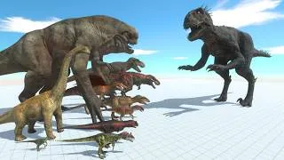 Thumbnail: From Deinonychus and D-Rex VS Scopios Rex Army - Dinosaur Battle Simulator