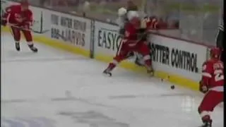 Thumbnail: Johan Franzen Knees Sidney Crosby - Stanley Cup Finals - pittsburgh penguins vs detroit red wings