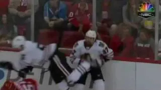 Thumbnail: Adam Burish Gets Throat Cut By Skate - blackhawks vs. red wings - may 17 2009