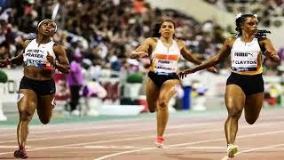 Thumbnail: Did Shelly-Ann Fraser-Pryce get LUCKY Qualifying for World?! Tina Clayton/Tia Clayton win/injured!