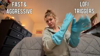 Thumbnail: ASMR FAST & AGGRESSIVE RANDOM LOFI TRIGGERS AROUND MY APARTMENT💥