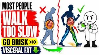 Thumbnail: The Walking Speed That Burns Visceral Fat (Most People Walk Too Slow)