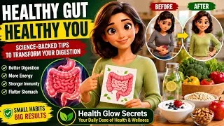 Thumbnail: Heal Your Gut Naturally | Daily Habits That Actually Work 