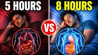 Thumbnail: 5 Hours vs 8 Hours Sleep: What It Really Does to Your Lifespan (Science Explained)