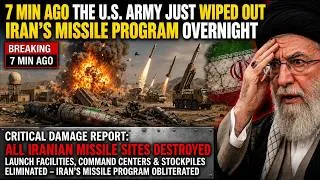 Thumbnail: 7 MIN AGO The U.S. Army Just Wiped Out Iran's Missile Program Overnight