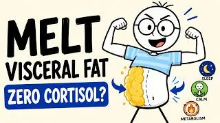 Thumbnail: Science Explained:  How To Force Your Body To Melt Visceral Fat With Zero Cortisol