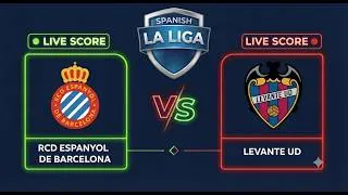 Thumbnail: RCD Espanyol de Barcelona vs Levante | La Liga | Live Score