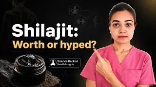 Thumbnail: Before You Buy Shilajit, Watch This! | Benefits, Risks & Myths Explained | Dr Dhwani Jain PT