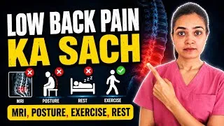 Thumbnail: MRI Mein Disc Bulge Hai? Darna Zaruri Nahi! Lower Back Pain Explained (Hindi) | Dr Dhwani Jain PT