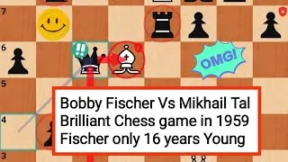Thumbnail: Bobby Fischer Vs Mikhail Tal (0-1) "Only 16 years Fischer" *1959* Bled Gagreb Belgrade Candidate ‼️