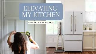 Thumbnail: I am over my Kitchen | diy wall moulding + new fridge