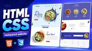 Thumbnail: How To Make A Restaurant Website Using HTML & CSS  Only | Responsive Website Design
