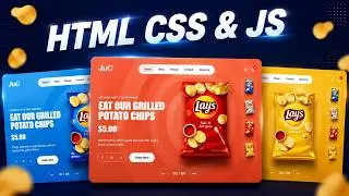Thumbnail: Make A Simple Slider Animation Website Using HTML CSS & JavaScript