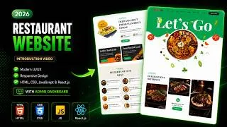 Thumbnail: How To Make A Full Stack Restaurant Website Using HTML CSS & React JS | Custom Dashboard
