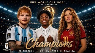 Thumbnail:  Ed Sheeran, I Show Speed & Shakira Performance 🔥- FIFA World Cup 2026 Final Ceremony 2026