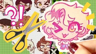 Thumbnail: Making stickers of my OCs so people ask me about them