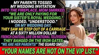Thumbnail: My Family Called Me Useless and Burned My Wedding Invitation—Then They Saw My $60M Wedding