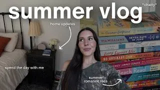 Thumbnail: A chatty day in my life: home updates, my immediate physical tbr, summer romance book recs, etc.