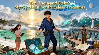 Thumbnail: Vicious lender tries to crush me for debt, but my rare giant crab sells for millions! 🦀🌊💥