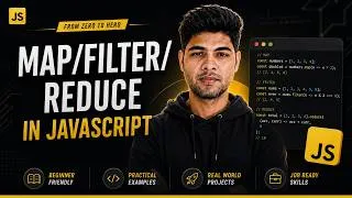 Thumbnail: Map, Filter, and Reduce in JavaScript Explained | JavaScript Tutorial #54