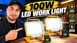 Thumbnail: 100W LED Work Light Review | Super Bright Garage & Outdoor Lighting
