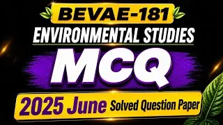 Thumbnail: BEVAE -181 Environmental Studies important questions 2025 June solved Question paper IGNOU 