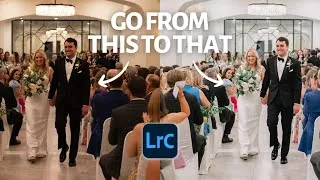 Thumbnail: Turn Dark Indoor Ceremony Photos into Beautiful Bright Photos - Best Lightroom Tutorial
