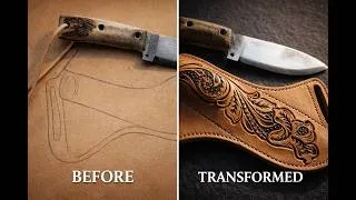 Thumbnail: Bespoke Sheridan Style Leather Carving | The Art of Heitmar Leather