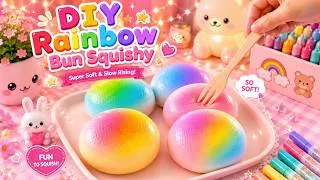 Thumbnail: How to Make Viral Rainbow Bread Squishy / Paper craft / Easy craft ideas / art and craft