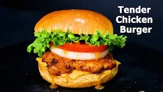 Thumbnail: Air Fryer Chicken Burger | Easy Chicken Thigh Burger at Home