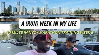 Thumbnail: marathon training week 8 - 20 mile run in NYC