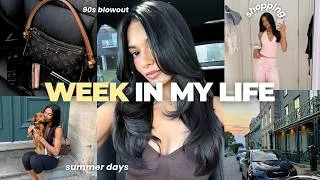Thumbnail: WEEK IN MY LIFE 🌸 | rachel green 90s blowout, sunday reset, shopping, PR unboxing & wellness