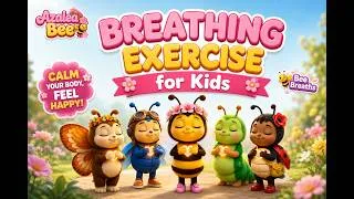 Thumbnail: Deep Breathing Exercise for Kids | Learn Calm Breathing with Azalea Bee & Friends 🐝🌸