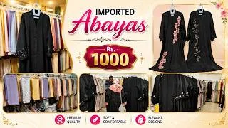 Thumbnail: Imported Abayas Starting at ₹1000 | Trendy Black Abayas Collection