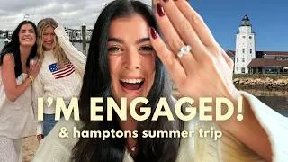 Thumbnail: I'm engaged!! 💍 & annual hamptons trip VLOG