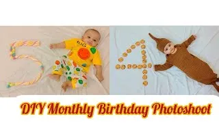 Thumbnail: Baby Photoshoot at Home 🎂📸 | Meesam’s Monthly Celebration | Hello Meesam