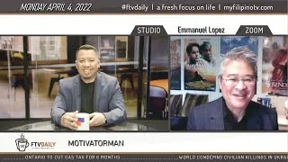 Thumbnail: Interview with Emmanuel Lopez aka Motivatorman on FTV Daily April 4, 2022