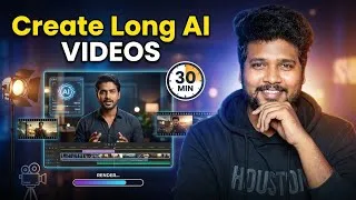 Thumbnail: How to Create Long AI Videos | Complete Step-by-Step Tutorial 🚀
