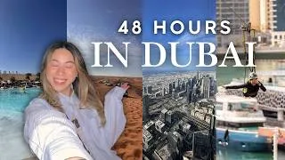 Thumbnail: 48 HOURS IN DUBAI | Burj Khalifa, Ziplining, Sand Dunes, Red Bull Tetris World Finals at The Frame?!