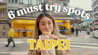 Thumbnail: 6 MUST TRY food spots in TAIPEI! | The BEST noodles, dessert, & classics the city has to offer!