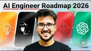 Thumbnail: AI Engineering Roadmap 2026 (FREE) | Become an AI Engineer & Get ₹50L+ Jobs 🚀