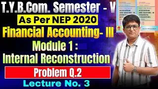 Thumbnail: Module 1 Internal Reconstruction | TYBCOM Semester 5 | Accounting and Auditing | Problem Q.2