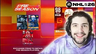 Thumbnail: LAST CONTENT DAY OF NHL 26 HUT! ALL PRE-SEASON MSPS