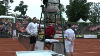 Thumbnail: Fun:Michael Stich & Ivan Lendl having very loud discussion with umpire