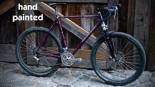 Thumbnail: Painting my bike frame using alcohol ink directly on the raw steel