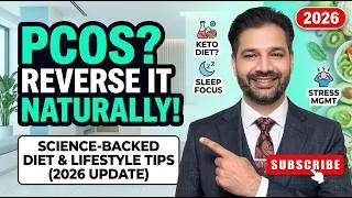 Thumbnail: How to Manage PCOS Naturally  Science Backed Diet & Lifestyle Tips 2026