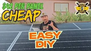 Thumbnail: DIY Ground Mount for $42 Per Panel No Digging (CinderMatic) | Got Shocked by Green Energy